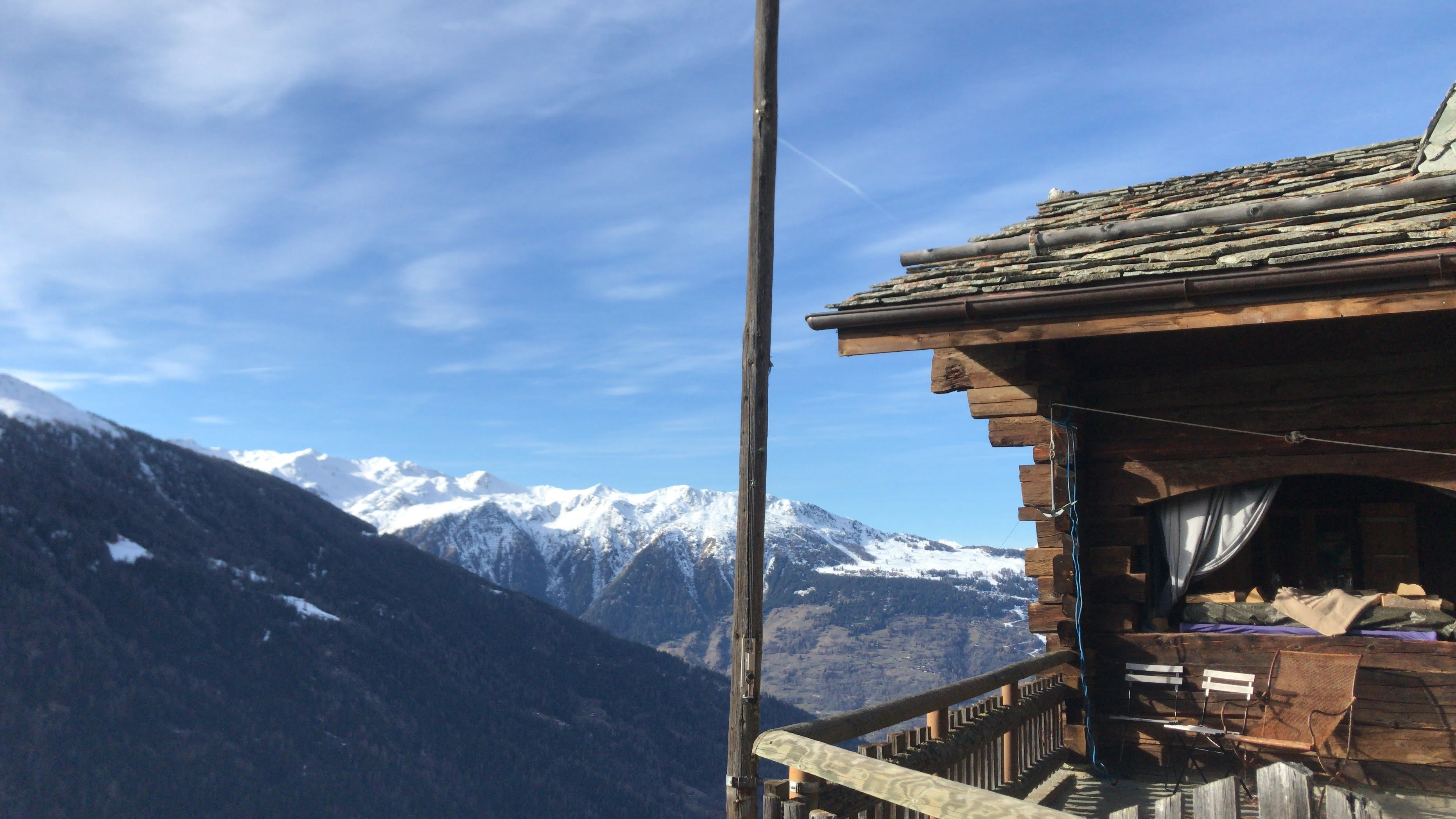 Chalet above Sion, Valais mountains